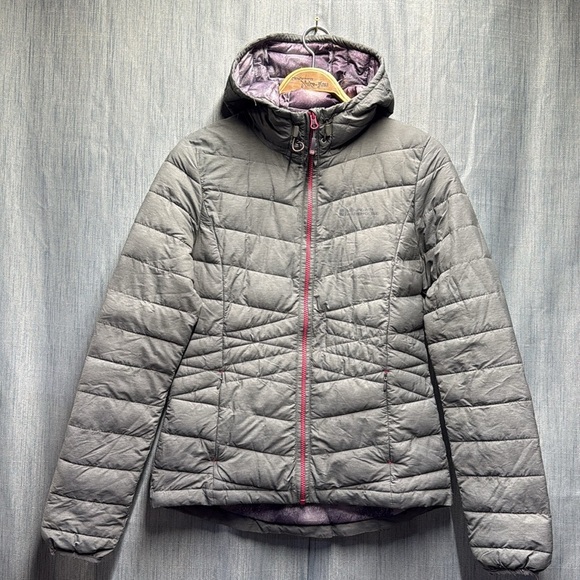 🚩 Mountain Warehouse Gray Women's puffer Jacket size 4 - Picture 4 of 10